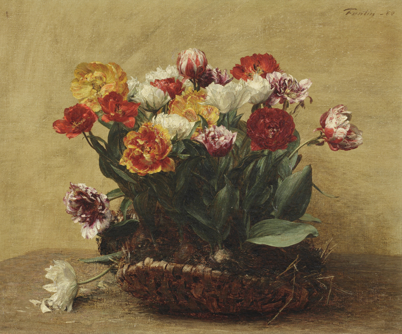 Henri Fantin Latour - Tulips In Basket.jpg